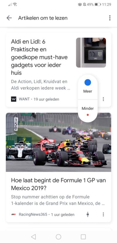 Discovery Ads op Android