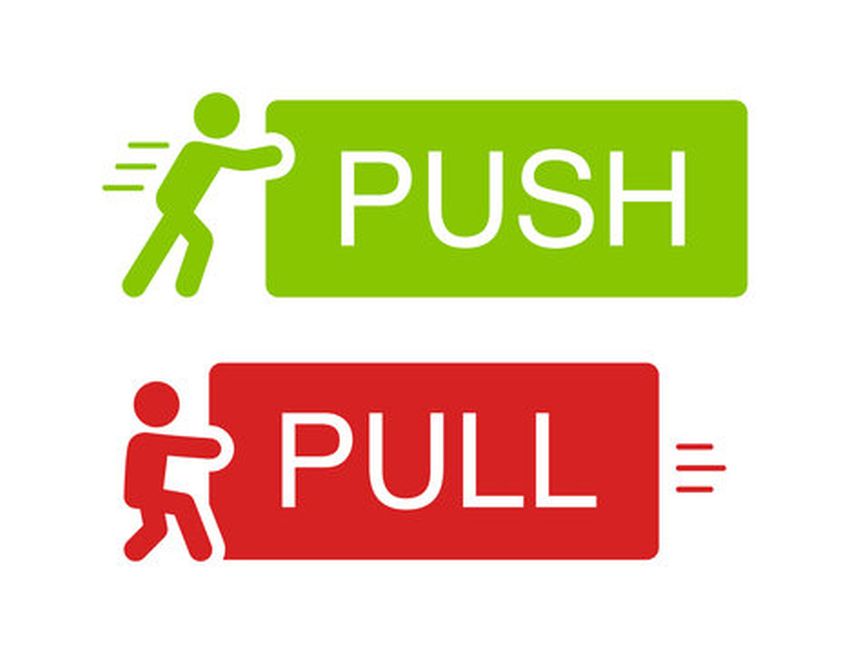 Push- en pull online marketing strategie